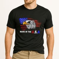 Made In The U.S.A Bald Eagle Patriotic Flag Tattoo Cooling Performance Crew T-Shirt