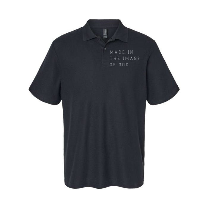 Made In The Image Of God Bible Faith Christian Softstyle Adult Sport Polo