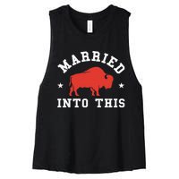 Married Into This Buffalo Lovers Women's Racerback Cropped Tank