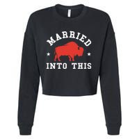 Married Into This Buffalo Lovers Cropped Pullover Crew