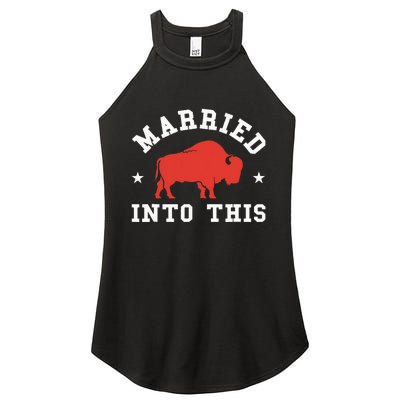 Married Into This Buffalo Lovers Women's Perfect Tri Rocker Tank