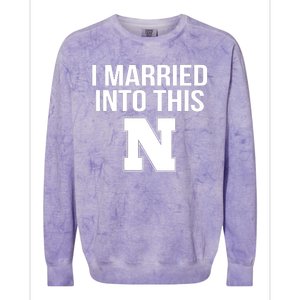 Married Into This Nebraska Colorblast Crewneck Sweatshirt