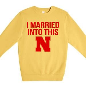 Married Into This Nebraska Premium Crewneck Sweatshirt