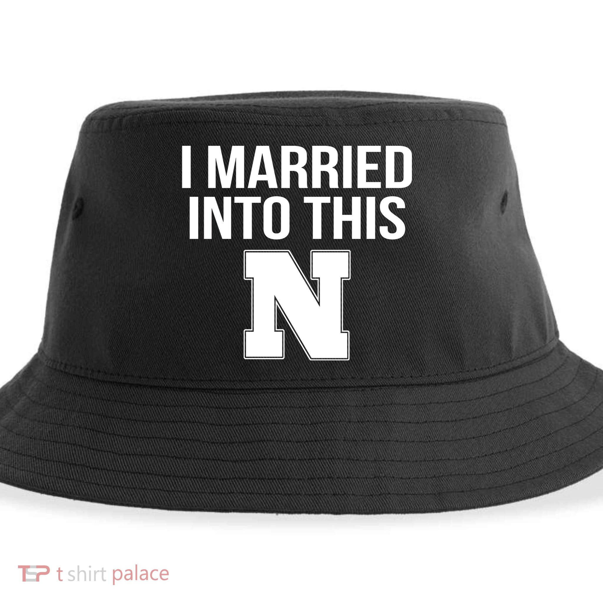 Married Into This Nebraska Sustainable Bucket Hat