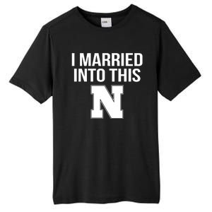 Married Into This Nebraska Tall Fusion ChromaSoft Performance T-Shirt