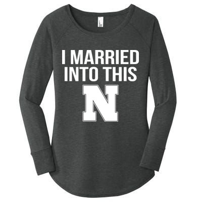 Married Into This Nebraska Women's Perfect Tri Tunic Long Sleeve Shirt