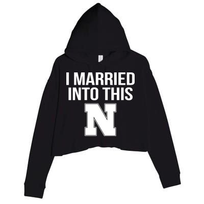Married Into This Nebraska Crop Fleece Hoodie