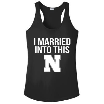 Married Into This Nebraska Ladies PosiCharge Competitor Racerback Tank