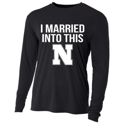 Married Into This Nebraska Cooling Performance Long Sleeve Crew