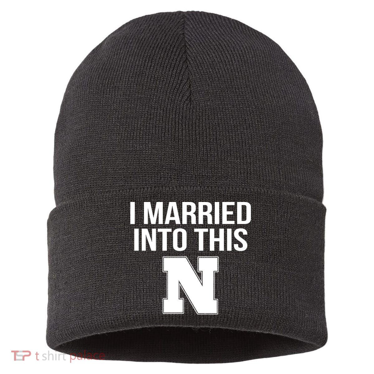 Married Into This Nebraska Sustainable Knit Beanie