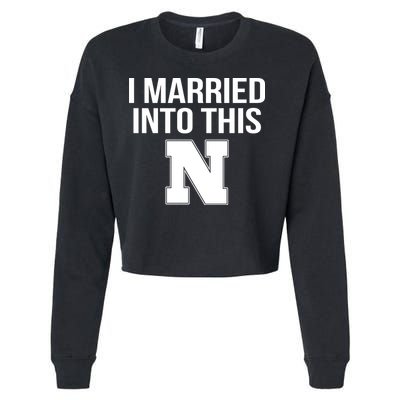 Married Into This Nebraska Cropped Pullover Crew
