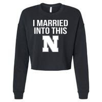 Married Into This Nebraska Cropped Pullover Crew