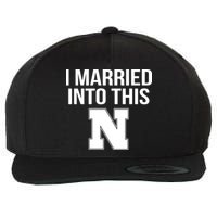 Married Into This Nebraska Wool Snapback Cap