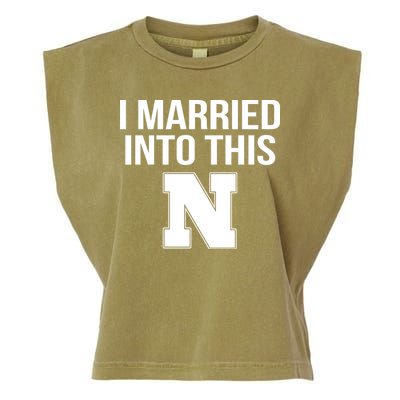 Married Into This Nebraska Garment-Dyed Women's Muscle Tee