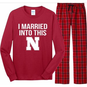 Married Into This Nebraska Long Sleeve Pajama Set