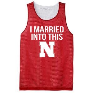 Married Into This Nebraska Mesh Reversible Basketball Jersey Tank