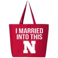 Married Into This Nebraska 25L Jumbo Tote