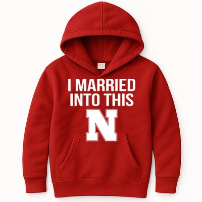 Married Into This Nebraska Kids Hoodie