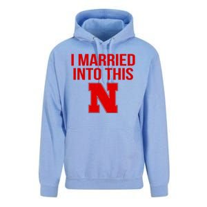 Married Into This Nebraska Unisex Surf Hoodie