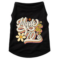 Made In The 70S Retro Created During 1970s Groovy Birthday Doggie Tank