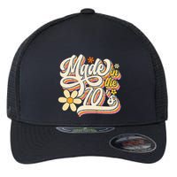 Made In The 70S Retro Created During 1970s Groovy Birthday Flexfit Unipanel Trucker Cap