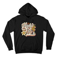 Made In The 70S Retro Created During 1970s Groovy Birthday Hoodie