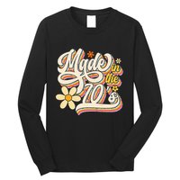 Made In The 70S Retro Created During 1970s Groovy Birthday Long Sleeve Shirt