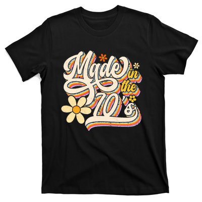 Made In The 70S Retro Created During 1970s Groovy Birthday T-Shirt