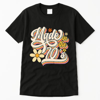 Made In The 70S Retro Created During 1970s Groovy Birthday Tall T-Shirt