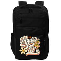 Made In The 70S Retro Created During 1970s Groovy Birthday Impact Tech Backpack