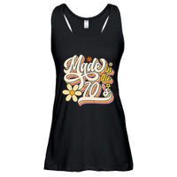 Made In The 70S Retro Created During 1970s Groovy Birthday Ladies Essential Flowy Tank