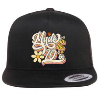 Made In The 70S Retro Created During 1970s Groovy Birthday Flatbill Hat