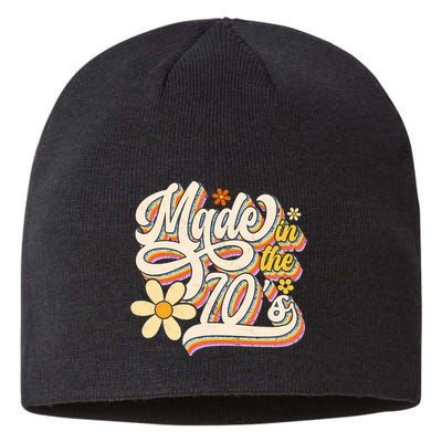 Made In The 70S Retro Created During 1970s Groovy Birthday Sustainable Beanie