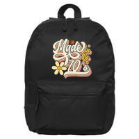 Made In The 70S Retro Created During 1970s Groovy Birthday 16 in Basic Backpack