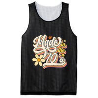 Made In The 70S Retro Created During 1970s Groovy Birthday Mesh Reversible Basketball Jersey Tank