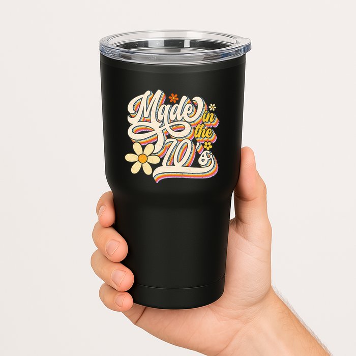 Made In The 70S Retro Created During 1970s Groovy Birthday Tumbler
