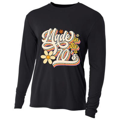 Made In The 70S Retro Created During 1970s Groovy Birthday Cooling Performance Long Sleeve Crew