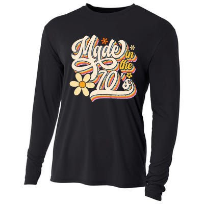 Made In The 70S Retro Created During 1970s Groovy Birthday Cooling Performance Long Sleeve Crew