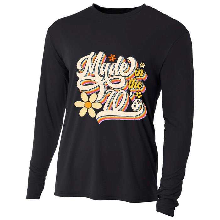 Made In The 70S Retro Created During 1970s Groovy Birthday Cooling Performance Long Sleeve Crew