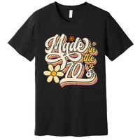 Made In The 70S Retro Created During 1970s Groovy Birthday Premium T-Shirt