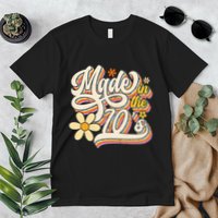 Made In The 70S Retro Created During 1970s Groovy Birthday Premium T-Shirt