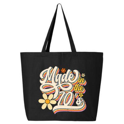 Made In The 70S Retro Created During 1970s Groovy Birthday 25L Jumbo Tote