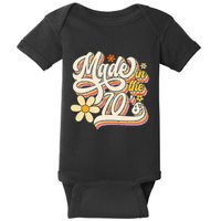 Made In The 70S Retro Created During 1970s Groovy Birthday Baby Bodysuit