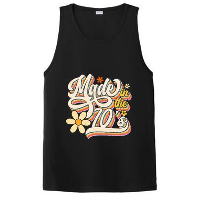 Made In The 70S Retro Created During 1970s Groovy Birthday PosiCharge Competitor Tank