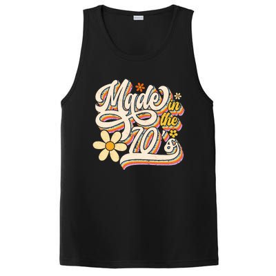 Made In The 70S Retro Created During 1970s Groovy Birthday PosiCharge Competitor Tank