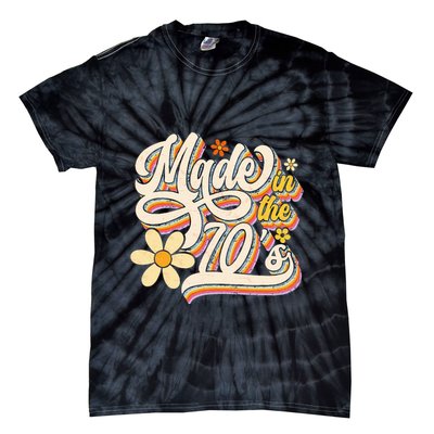 Made In The 70S Retro Created During 1970s Groovy Birthday Tie-Dye T-Shirt