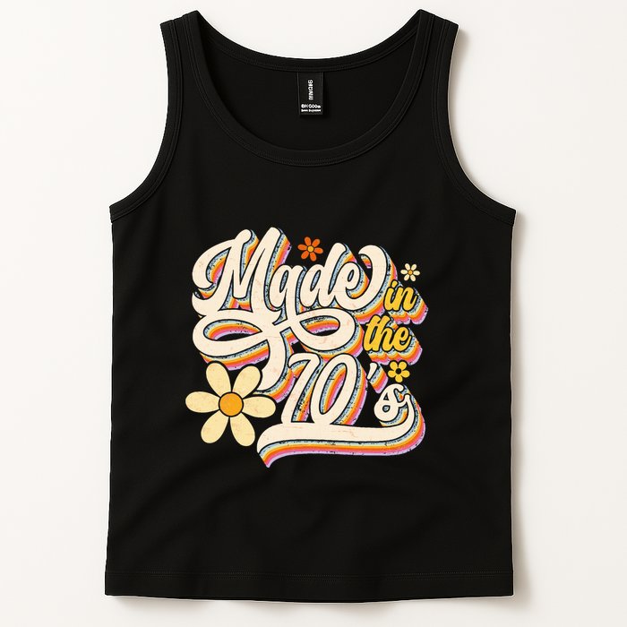 Made In The 70S Retro Created During 1970s Groovy Birthday Tank Top