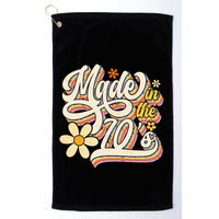 Made In The 70S Retro Created During 1970s Groovy Birthday Golf Towel