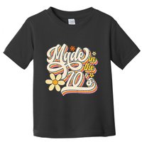 Made In The 70S Retro Created During 1970s Groovy Birthday Toddler T-Shirt