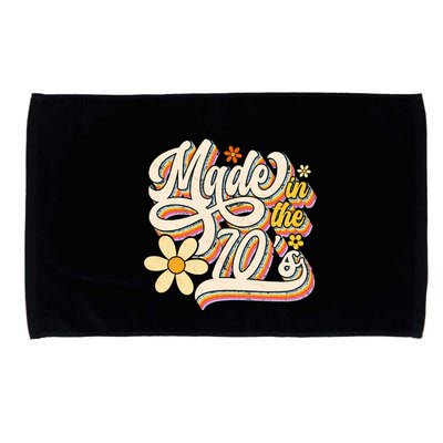 Made In The 70S Retro Created During 1970s Groovy Birthday Microfiber Hand Towel